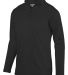 Augusta Sportswear 5508 Youth Wicking Fleece Pullo in Black front view