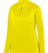 Augusta Sportswear 5509 Women's Wicking Fleece Qua in Power yellow front view