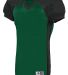 Augusta Sportswear 9576 Youth Zone Play Jersey in Dark green/ black/ dark green print front view