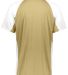 Augusta Sportswear 1517 Cutter Jersey in Vegas gold/ white back view