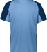 Augusta Sportswear 1517 Cutter Jersey in Columbia blue/ navy front view