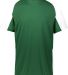 Augusta Sportswear 1517 Cutter Jersey in Dark green/ white front view
