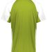 Augusta Sportswear 1518 Youth Cutter Jersey in Lime/ white back view