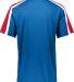 Augusta Sportswear 1557 Power Plus Jersey 2.0 in Royal/ red/ white back view