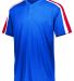 Augusta Sportswear 1557 Power Plus Jersey 2.0 in Royal/ red/ white front view