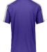 Augusta Sportswear 1557 Power Plus Jersey 2.0 in Purple/ white/ silver grey back view