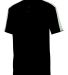 Augusta Sportswear 1558 Youth Power Plus Jersey 2. in Black/ white/ silver grey front view