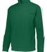 Augusta Sportswear 4387 Youth Medalist 2.0 Pullove in Dark green/ white front view