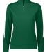 Augusta Sportswear 4388 Women's Medalist 2.0 Pullo in Dark green/ white front view