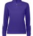 Augusta Sportswear 4388 Women's Medalist 2.0 Pullo in Purple/ white front view