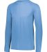 Augusta Sportswear 2796 Youth Attain Wicking Long  in Columbia blue side view