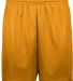 Augusta Sportswear 1843 Youth Tricot Mesh Shorts in Gold front view