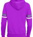 Augusta Sportswear 5441 Girls Spry Hoodie in Power pink/ white/ graphite back view