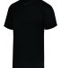 Augusta Sportswear 1566 Youth Attain Two-Button Je in Black front view