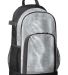Augusta Sportswear 1106 All Out Glitter Backpack in Silver glitter/ black front view