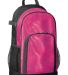 Augusta Sportswear 1106 All Out Glitter Backpack in Pink glitter/ black front view