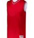 Augusta Sportswear 152 Reversible Two Color Jersey in Red/ white front view