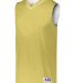 Augusta Sportswear 153 Youth Reversible Two Color  in Vegas gold/ white front view
