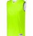 Augusta Sportswear 153 Youth Reversible Two Color  in Lime/ white front view
