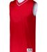Augusta Sportswear 153 Youth Reversible Two Color  in Red/ white front view