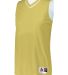 Augusta Sportswear 154 Women's Reversible Two Colo in Vegas gold/ white front view