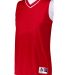 Augusta Sportswear 154 Women's Reversible Two Colo in Red/ white front view