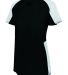 Augusta Sportswear 1523 Girls' Cutter Jersey in Black/ white front view