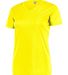 Augusta Sportswear 4792 Women's Attain Wicking Set in Electric yellow side view