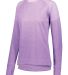 Augusta Sportswear 5575 Women's Tonal Heather Pull in Light lavender front view