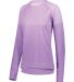 Augusta Sportswear 5575 Women's Tonal Heather Pull in Light lavender side view
