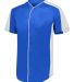 Augusta Sportswear 1656 Youth Full Button Baseball in Royal/ white side view