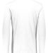 Augusta Sportswear 3075 Triblend Long Sleeve Crewn in White back view