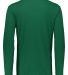 Augusta Sportswear 3075 Triblend Long Sleeve Crewn in Dark green heather back view