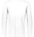 Augusta Sportswear 3075 Triblend Long Sleeve Crewn in White front view