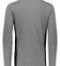 Augusta Sportswear 3076 Youth Triblend Long Sleeve in Grey heather back view