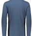 Augusta Sportswear 3076 Youth Triblend Long Sleeve in Storm heather back view