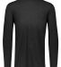 Augusta Sportswear 3076 Youth Triblend Long Sleeve in Black heather front view