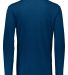 Augusta Sportswear 3076 Youth Triblend Long Sleeve in Navy heather back view
