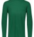 Augusta Sportswear 3076 Youth Triblend Long Sleeve in Dark green heather front view