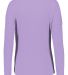 Augusta Sportswear 3077 Women's Lux Triblend Long  in Light lavender heather back view