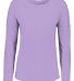 Augusta Sportswear 3077 Women's Lux Triblend Long  in Light lavender heather front view