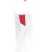 Augusta Sportswear 1730 Step-Back Basketball Jerse in White/ red side view