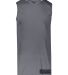 Augusta Sportswear 1730 Step-Back Basketball Jerse in Graphite/ white front view