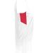 Augusta Sportswear 1732 Women's Step-Back Basketba in White/ red side view