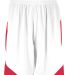 Augusta Sportswear 1734 Youth Step-Back Basketball in White/ red front view