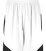 Augusta Sportswear 1734 Youth Step-Back Basketball in White/ black front view