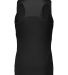 Augusta Sportswear 2436 Women's Crossover Tank Top in Black/ white back view