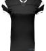 Augusta Sportswear 9582 Slant Football Jersey in Black/ white front view