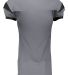 Augusta Sportswear 9582 Slant Football Jersey in Graphite/ black back view