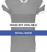 Augusta Sportswear 9583 Youth Slant Football Jerse Royal/ White front view